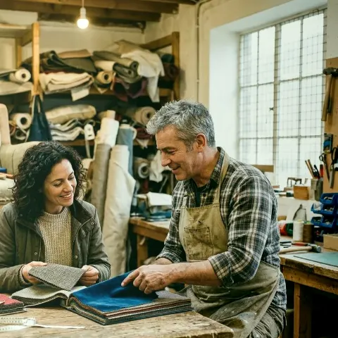 Sanderling Klee – Traditionelles Polsterhandwerk