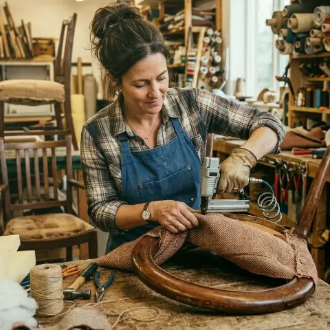 Sanderling Klee – Traditionelle Polstertechnik